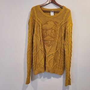 Disney Parks Donald Duck Cable Knit Sweater